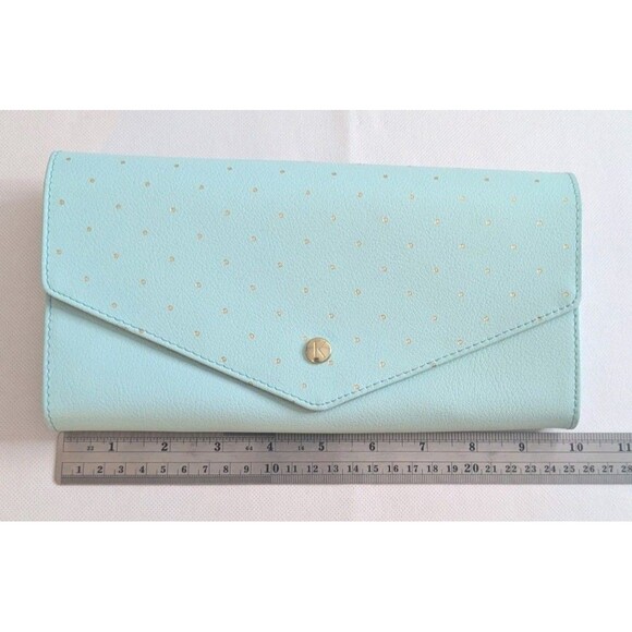 Kiki K Handbags - Kiki K Travel Wallet/Passport Holder/Documents Holder - Mint/Green